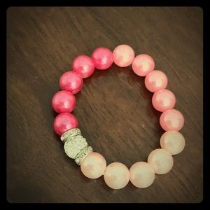 Pink Beaded Bracelet